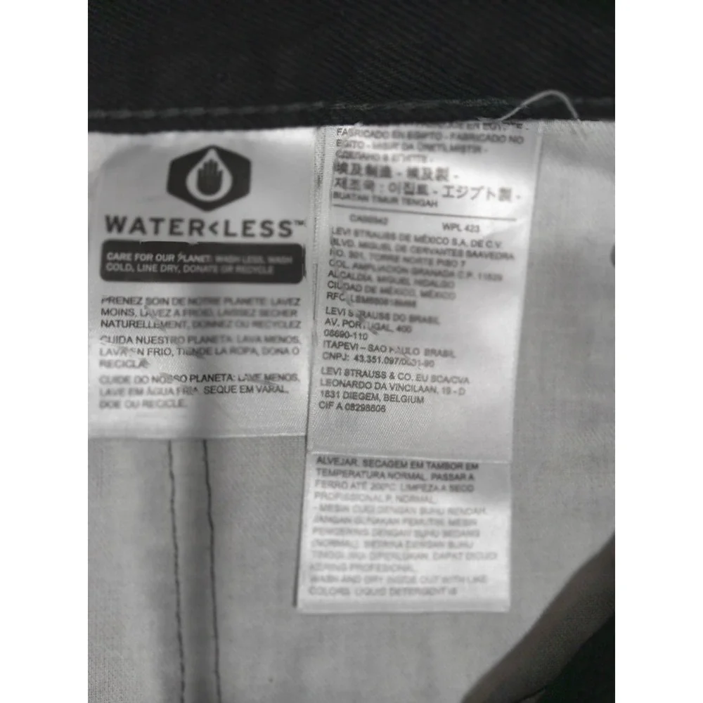 Levi's 550 Men's Jeans Black‎ 46x30